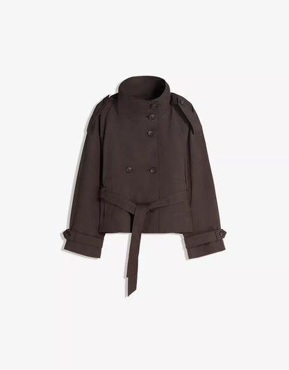 Funnel Neck Trench Jacket