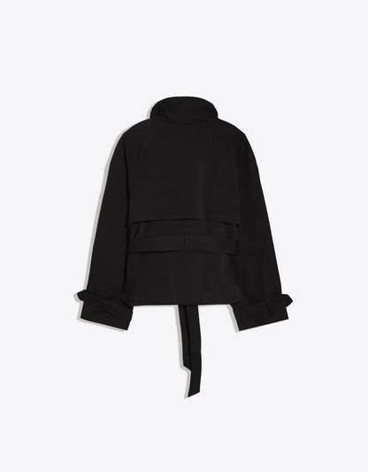 Funnel Neck Trench Jacket