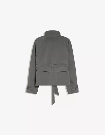 Funnel Neck Trench Jacket