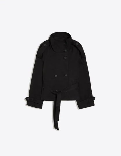 Funnel Neck Trench Jacket